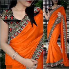 Load image into Gallery viewer, Chanderi Cotton Saree with Blouse piece