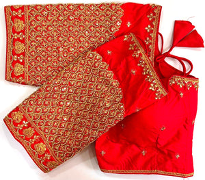 Banarasi Silk Blouse with Jari handwork.