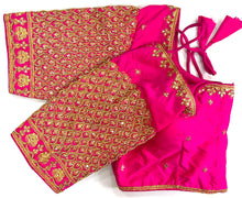 Load image into Gallery viewer, Banarasi Silk Blouse with Jari handwork.