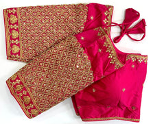 Load image into Gallery viewer, Banarasi Silk Blouse with Jari handwork.