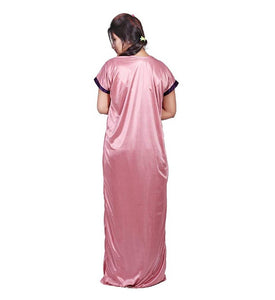 Women's Satin Robe Nightwear Gown for Women and Girls _Pack of 2