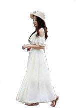 Load image into Gallery viewer, White Cold Shoulder Long Dress