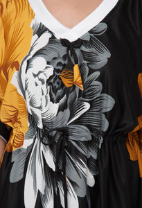 Women's Multicolored printed Kaftan Nightwear