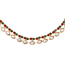 Load image into Gallery viewer, Alluring Brass Multicoloured Beaded Gold Plated Anklet For Women