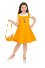Load image into Gallery viewer, Girls Party wear dungri frock with a set of bag