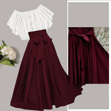 Load image into Gallery viewer, Trendy Top Skirt Set