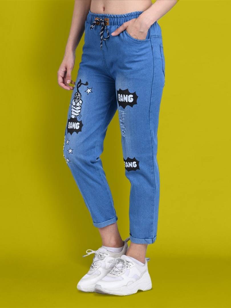 Jogger fit best sale jeans womens