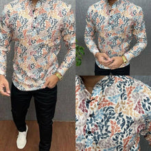 Load image into Gallery viewer, Stylish Cotton Printed Short Kurta For Men