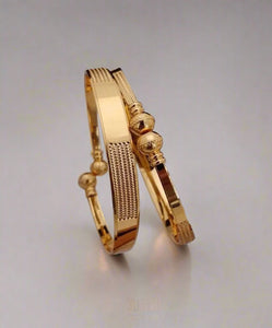 Gold plated brass bangles kada