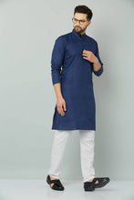 Load image into Gallery viewer, Stylish Fancy Cotton Blend Straight Kurta And Payjama Set For Men