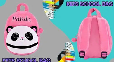 Cute Cartoon Pre-Nursery Kids School Bag Pink Panda Pack Of 1