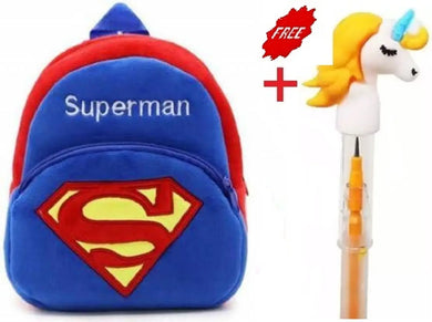Cute Cartoon Pre-Nursery Kids School Bag Pack Of 1 With Unicorn Stacking Pencil Pack of 1