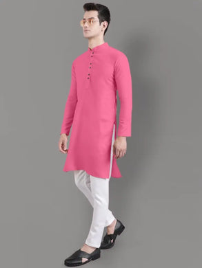 Elegant Cotton Blend Kurta and Pyjama Set for Men