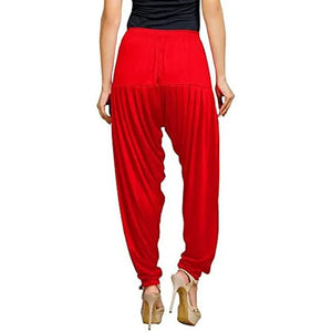 Eazy Trendz Women's Viscose Lycra Solid Patiala Pack of 3-MPINK_RED.White