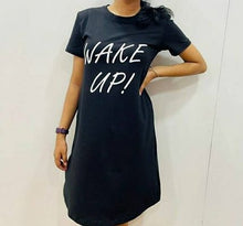 Load image into Gallery viewer, Women Cotton Blend Printed Night Wear Dress