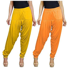 Load image into Gallery viewer, Eazy Trendz Womens Solid Viscose Lycra Patiala Pack of 2