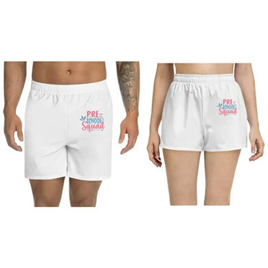 UDNAG Unisex Regular fit 'Teacher Student | pre- School Squad' Polyester Shorts [Size S/28In to XL/40In]
