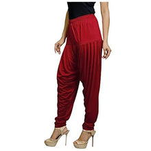 Load image into Gallery viewer, Eazy Trendz Viscose Lycra Solid Patiala for Womens - Maroon