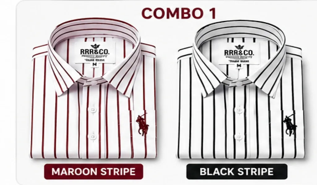Upgrade your wardrobe with RL Polo Partywear Lining Shirt single Shirt, Combo-2,Combo-3 & Combo-4 where luxury meets style.