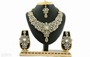 A1 Trendy Alloy Necklace Set with crystel store for Women and girls