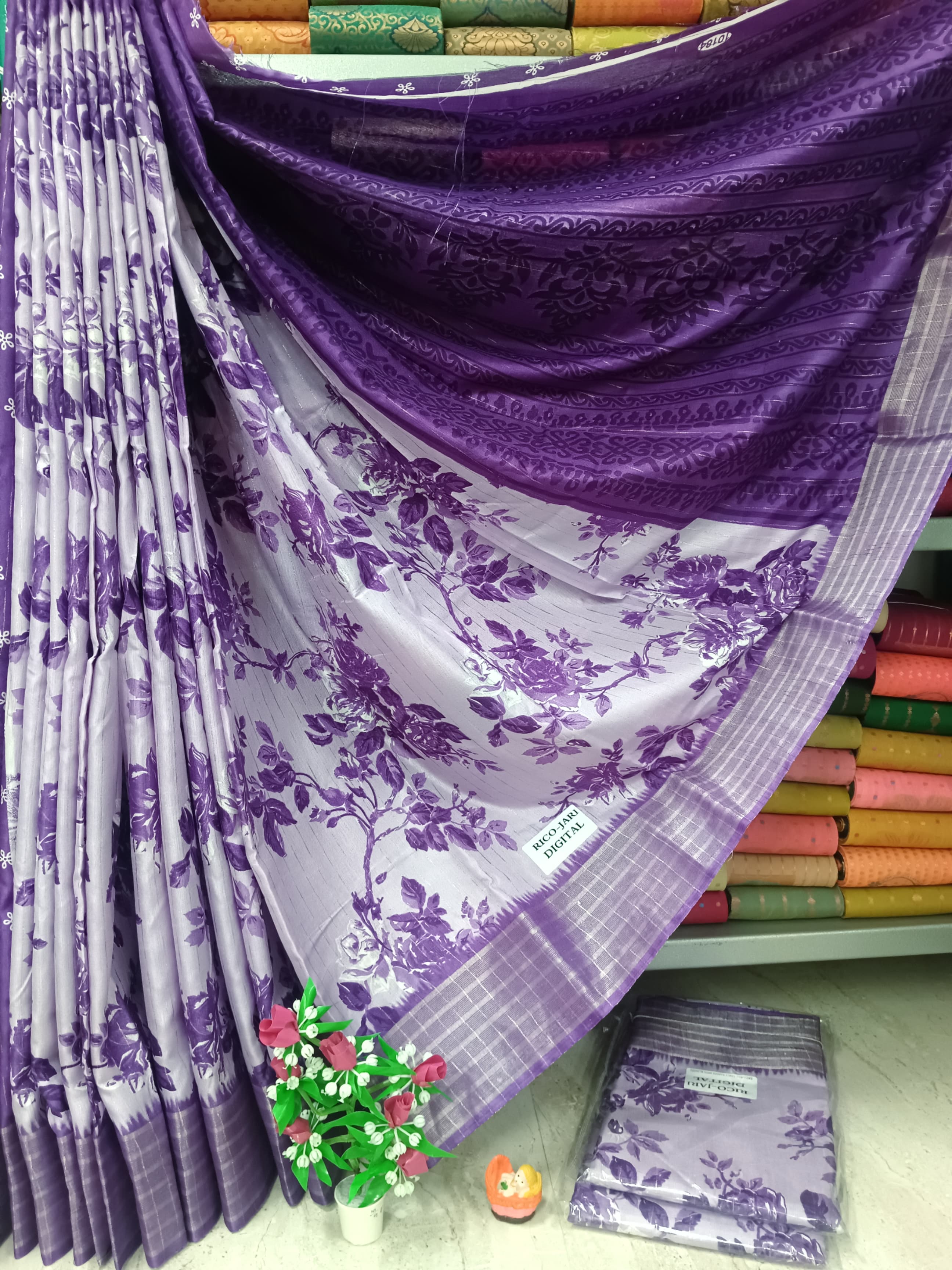 Awesome Dola Silk Saree – Regular Wear with Both Side Zari Border