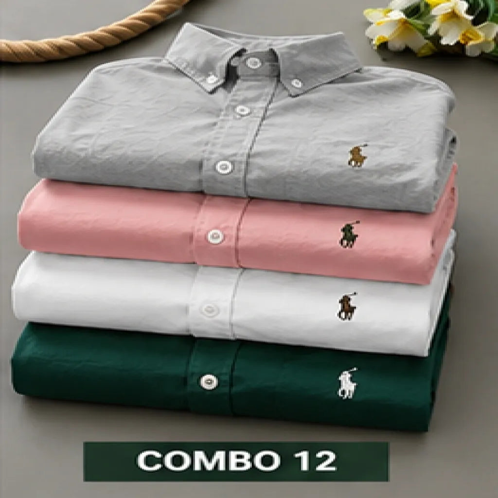Upgrade your wardrobe with the Premium Oxford Cotton Full Sleeve Plain Shirt, crafted from 100% soft Oxford cotton fabric for all-day comfort and a classy look. Featuring a regular fit, premium embroidery, and fine stitching, this versatile shirt is perfect for office wear, casual outings, parties, and everyday fashion.