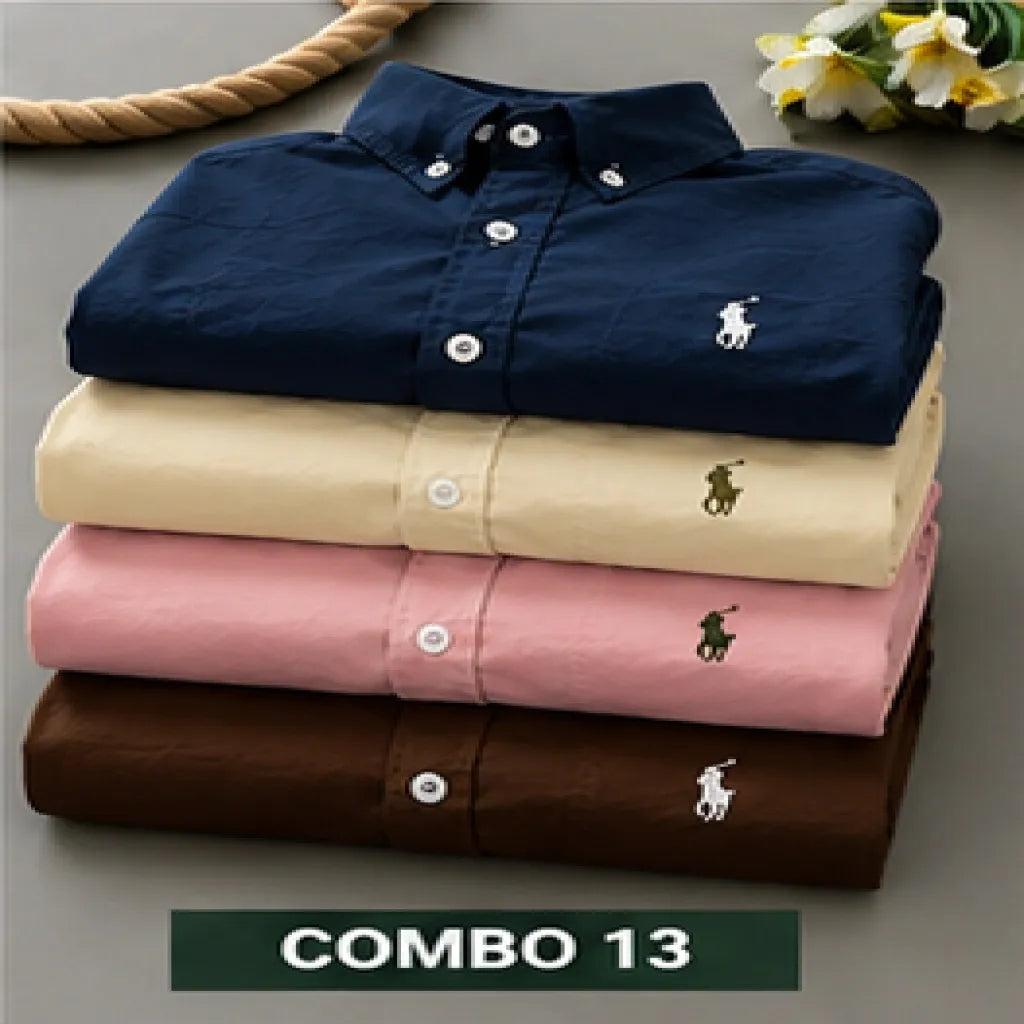 Upgrade your wardrobe with the Premium Oxford Cotton Full Sleeve Plain Shirt, crafted from 100% soft Oxford cotton fabric for all-day comfort and a classy look. Featuring a regular fit, premium embroidery, and fine stitching, this versatile shirt is perfect for office wear, casual outings, parties, and everyday fashion.