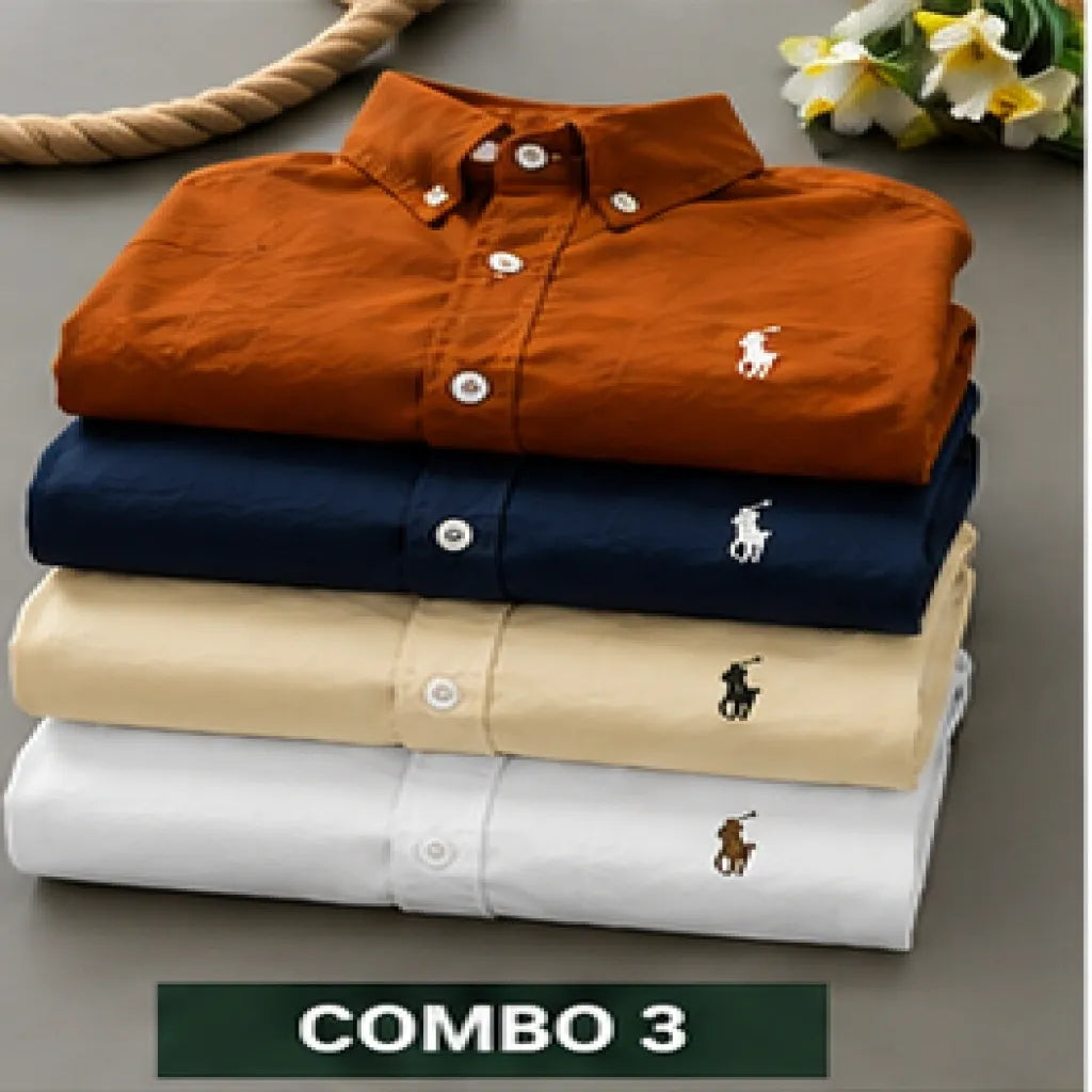 Upgrade your wardrobe with the Premium Oxford Cotton Full Sleeve Plain Shirt, crafted from 100% soft Oxford cotton fabric for all-day comfort and a classy look. Featuring a regular fit, premium embroidery, and fine stitching, this versatile shirt is perfect for office wear, casual outings, parties, and everyday fashion.