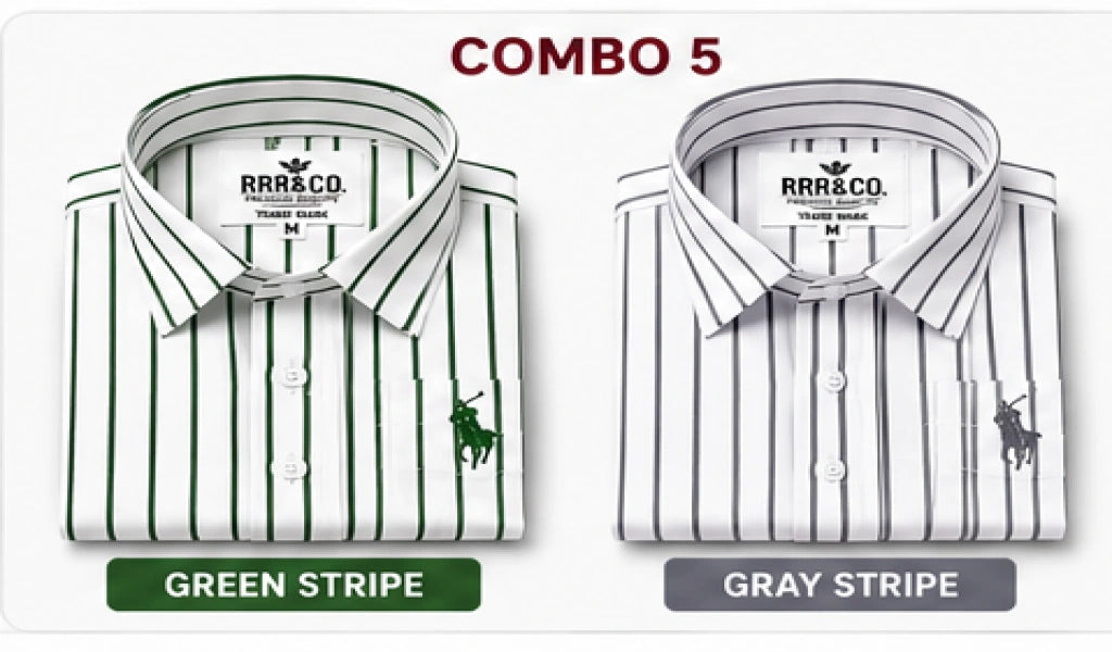 Upgrade your wardrobe with RL Polo Partywear Lining Shirt single Shirt, Combo-2,Combo-3 & Combo-4 where luxury meets style.