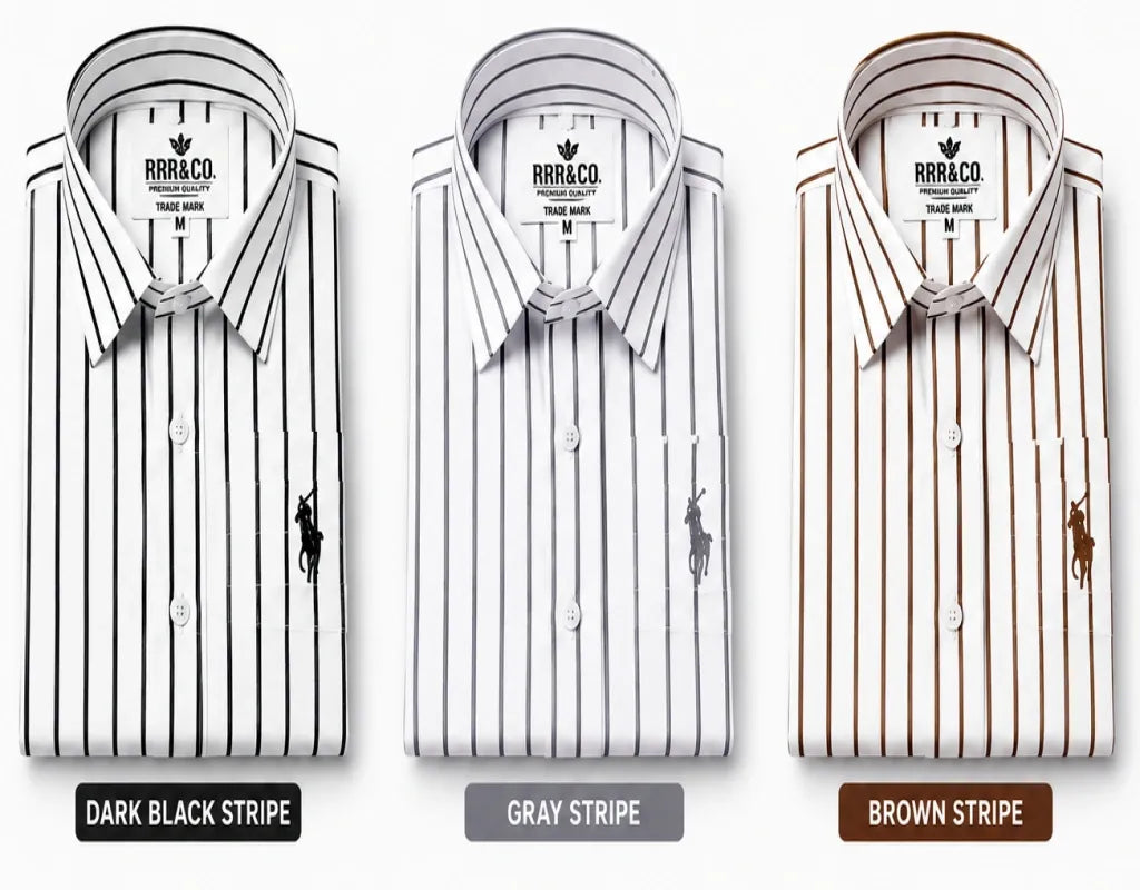 Upgrade your wardrobe with RL Polo Partywear Lining Shirt single Shirt, Combo-2,Combo-3 & Combo-4 where luxury meets style.