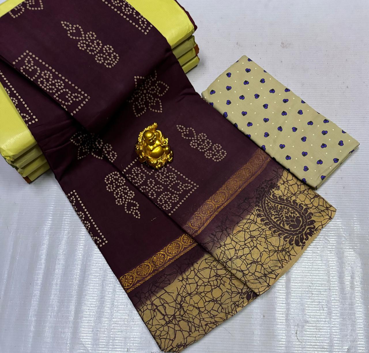 Trendy Traditional Panthini Batik Sarees – Pure Cotton Summer Special Design-4