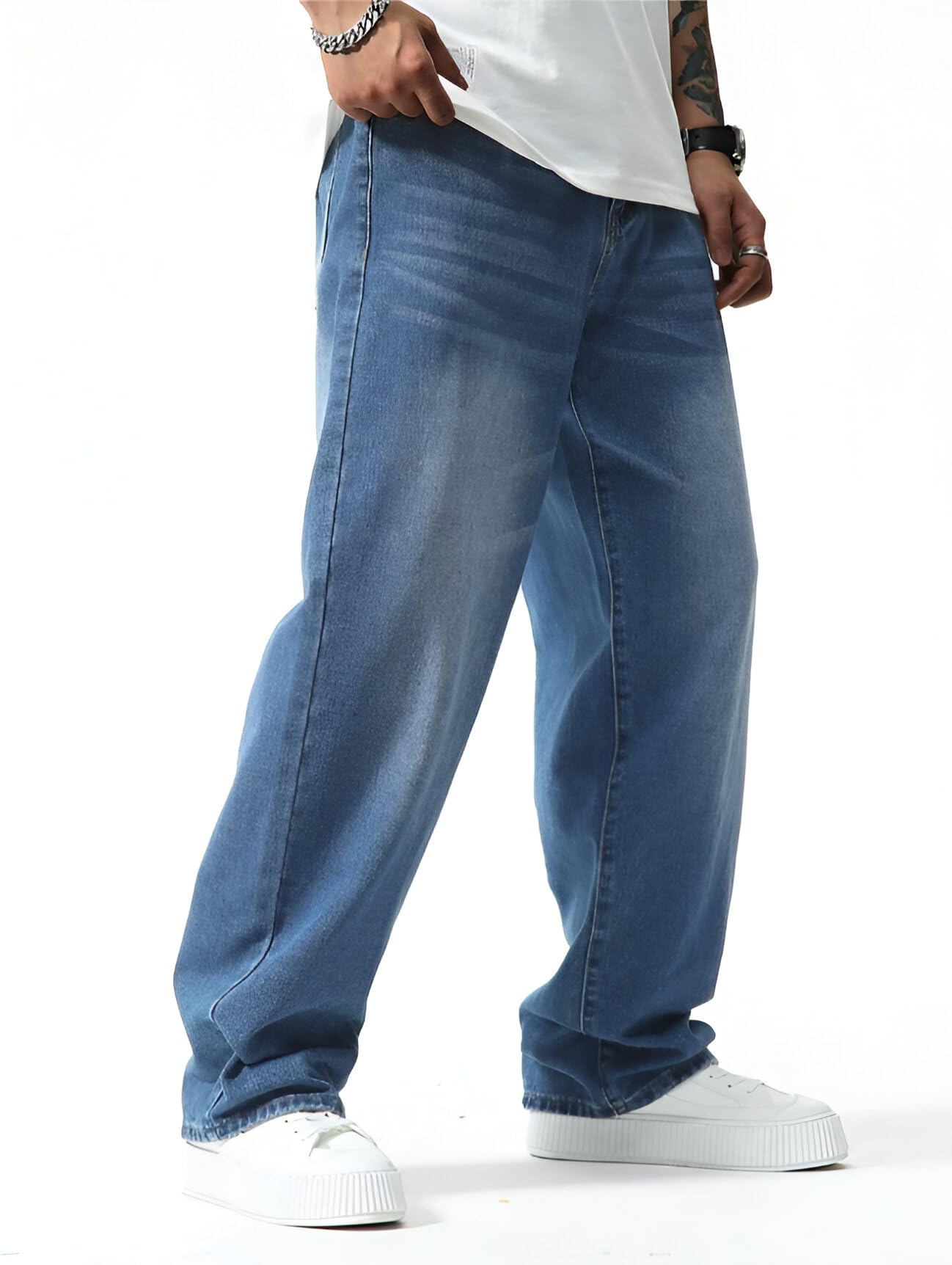 Ben Martin Men Jeans || Wide leg jeans for men || Loose jeans for men || Baggy Jeans for Men
