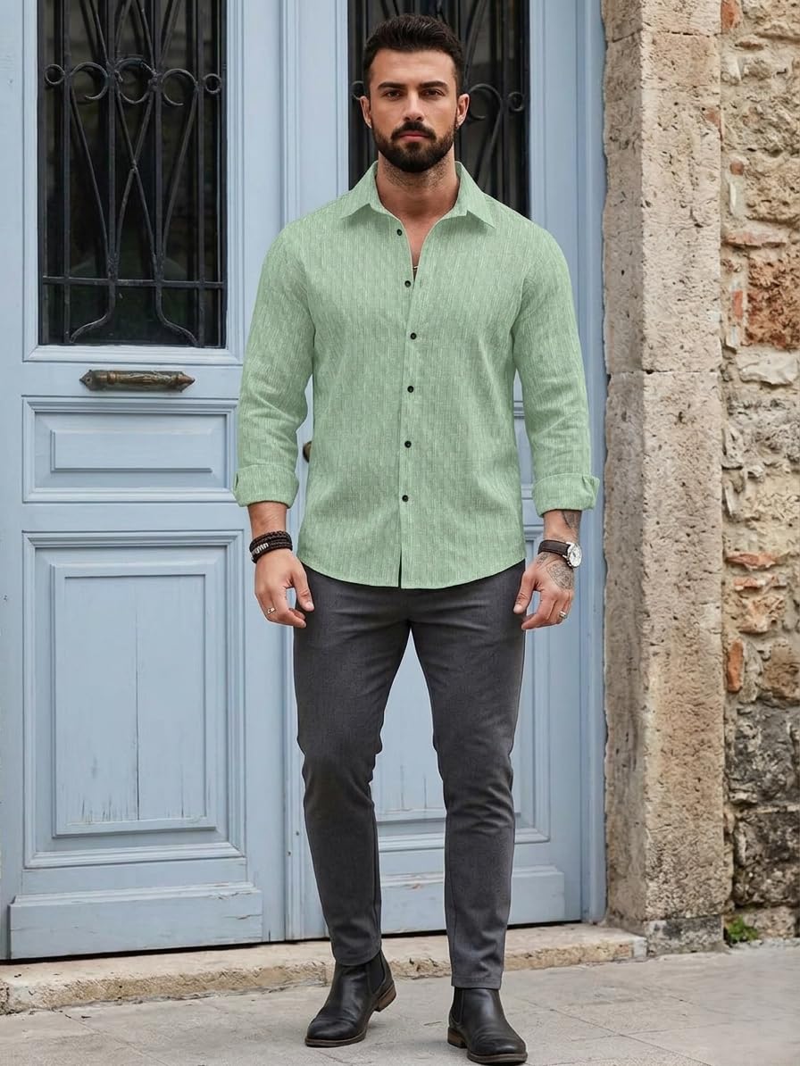s&l dress shirts Amazon.com: BEILU Stretch Mens Slim Fit Dress Shirts Formal Long Sleeve Button Down Shirts Black X-Small : Clothing, Shoes & Jewelry
