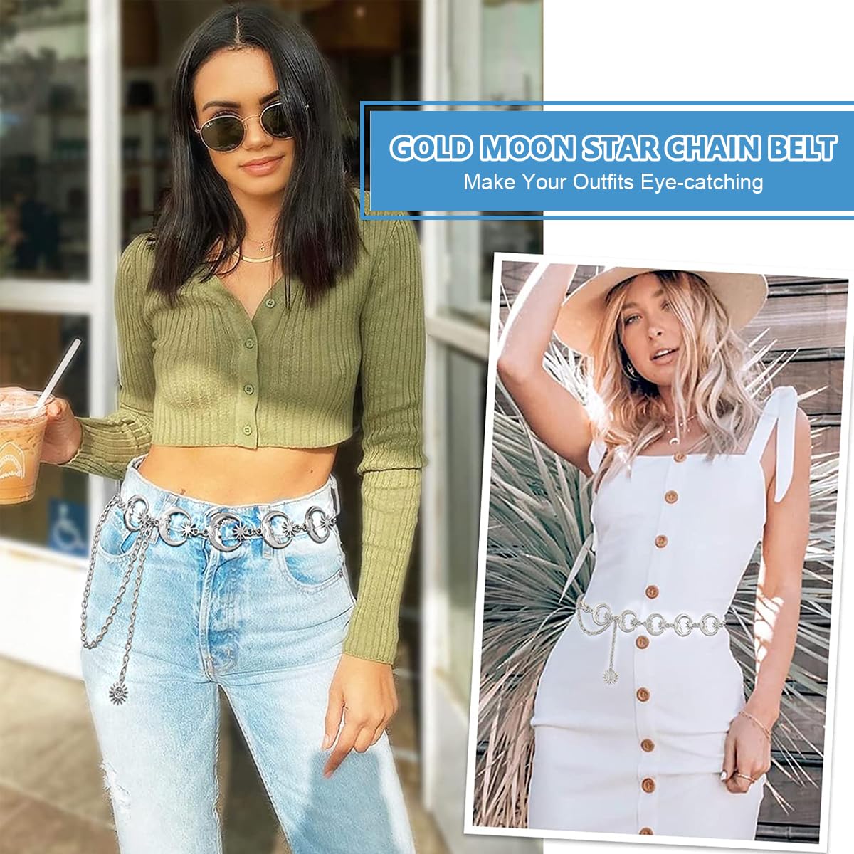IDEAL GIFT CHOICE: With chic design and eye-catching details, this Palay waist chain golden belt brings charm to your wardrobe. A thoughtful present for women at birthdays, club events, parties, or weddings, it ensures timeless sophistication.
