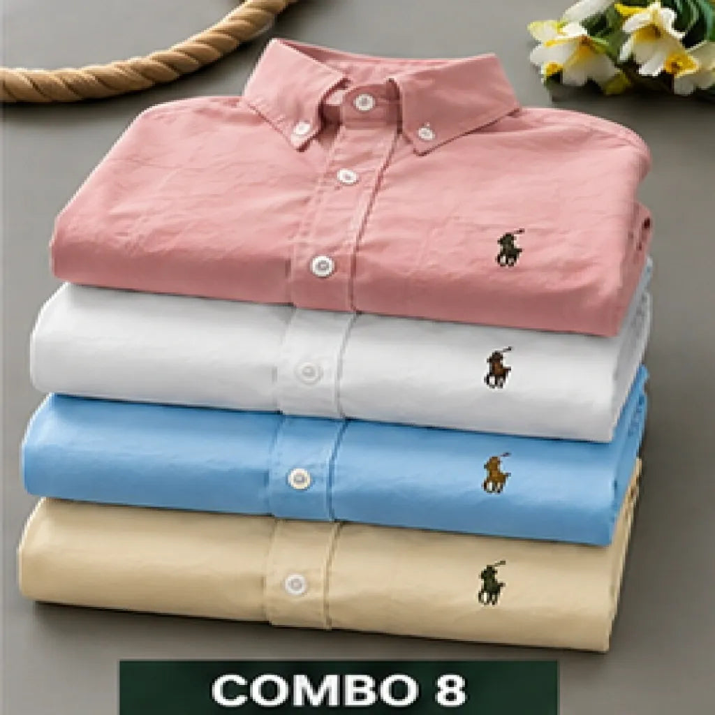 Upgrade your wardrobe with the Premium Oxford Cotton Full Sleeve Plain Shirt, crafted from 100% soft Oxford cotton fabric for all-day comfort and a classy look. Featuring a regular fit, premium embroidery, and fine stitching, this versatile shirt is perfect for office wear, casual outings, parties, and everyday fashion.