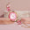 Stainless Steel Fleur Bracelet Watch for Women - Analog Wrist Ladies Watch, Latest & Stylish, Rose Gold Band, Pink Dial