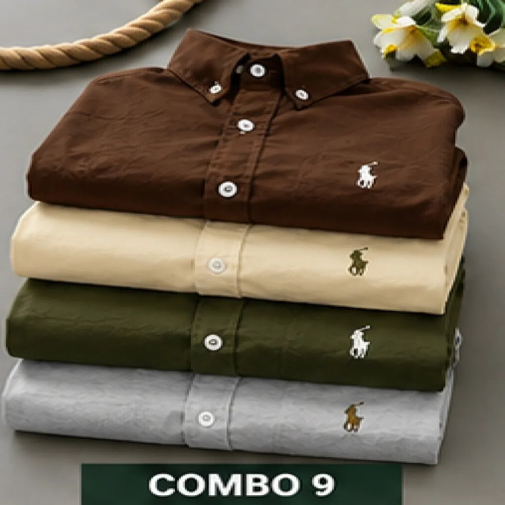 Upgrade your wardrobe with the Premium Oxford Cotton Full Sleeve Plain Shirt, crafted from 100% soft Oxford cotton fabric for all-day comfort and a classy look. Featuring a regular fit, premium embroidery, and fine stitching, this versatile shirt is perfect for office wear, casual outings, parties, and everyday fashion.