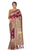Monjolika Fashion Women's Woven Silk Saree in Rani Pink With Blouse Piece.