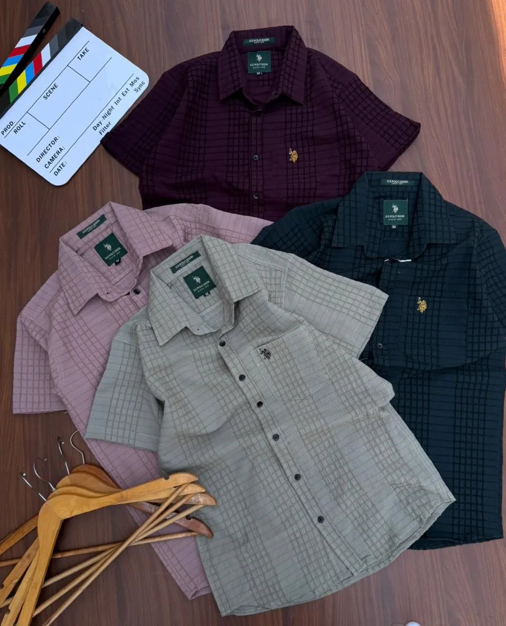Upgrade your summer wardrobe with the U.S. Polo Premium Popcorn Cotton Self Designer Half Shirt for Men. Crafted from soft breathable fabric with premium embroidery and stylish textured design for a smart casual look.&nbsp;