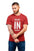 Men's Maroon Printed Cotton Round Neck Tees The Elegant Fashion