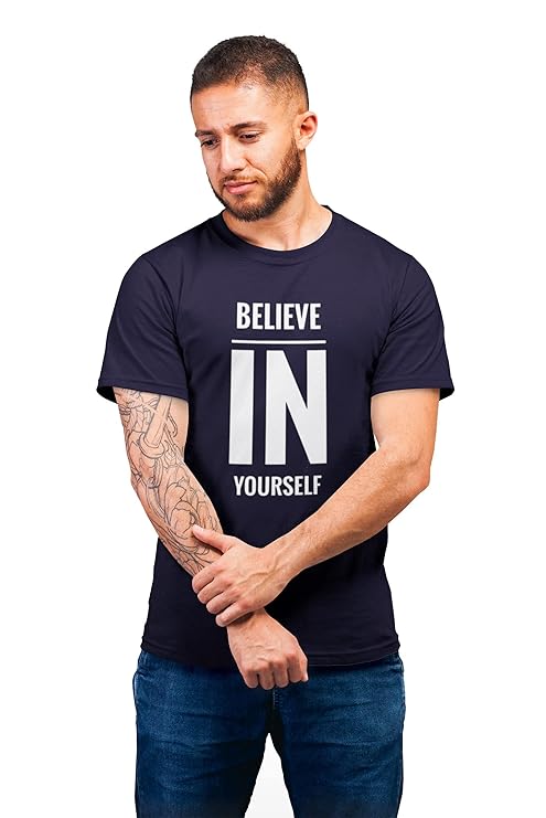 Men's Maroon Printed Cotton Round Neck Tees The Elegant Fashion