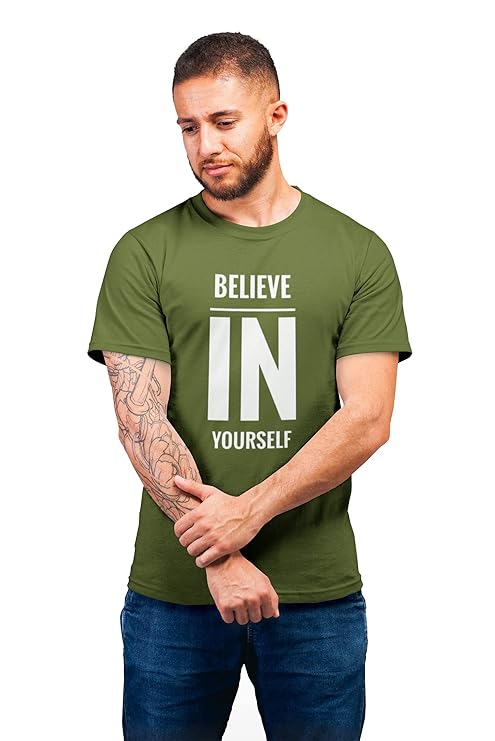 Men's Maroon Printed Cotton Round Neck Tees The Elegant Fashion