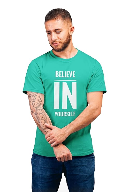 Men's Maroon Printed Cotton Round Neck Tees The Elegant Fashion