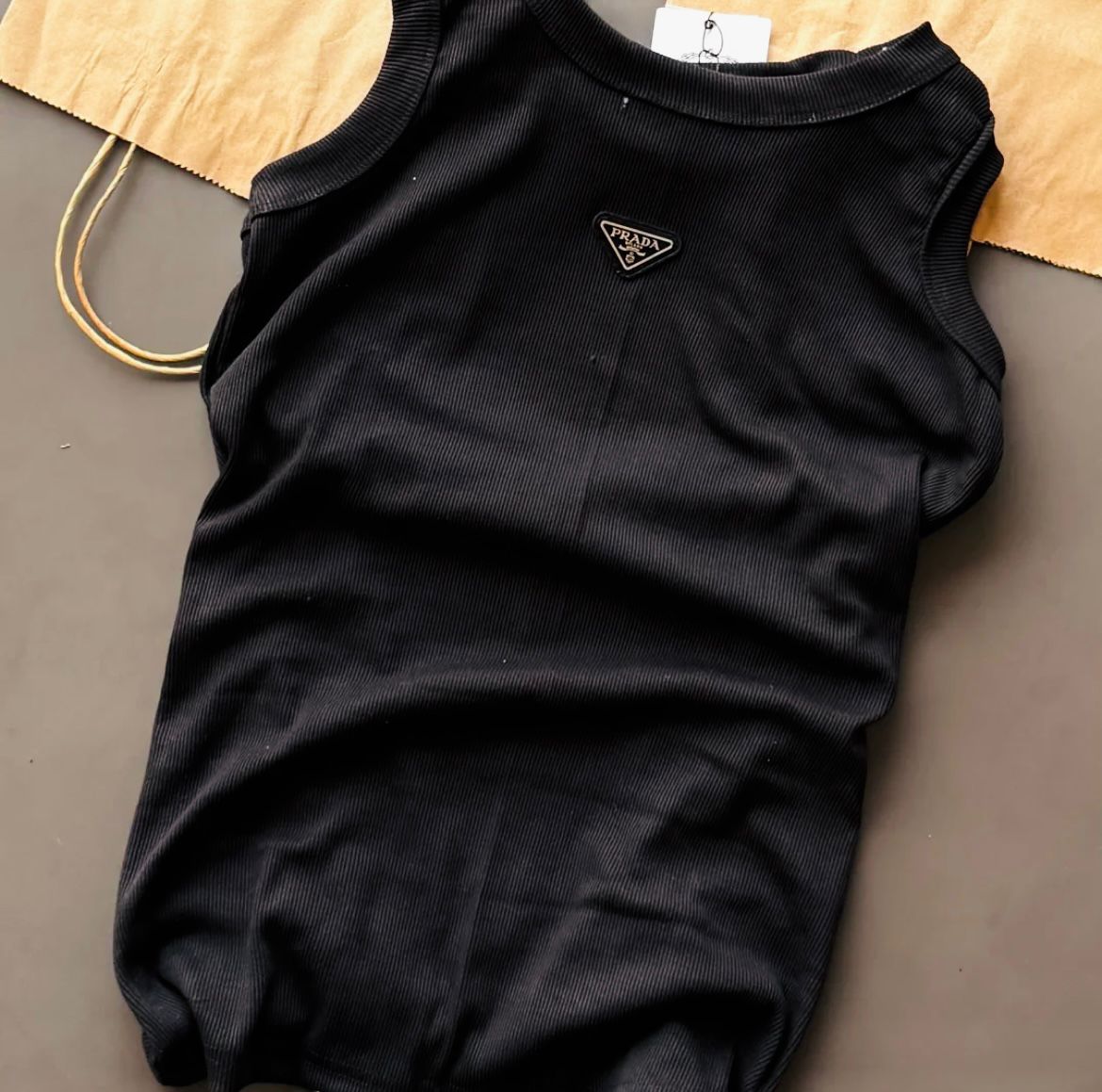 PRADA High-Quality Rib Knit Sandos – Imported Premium Wear