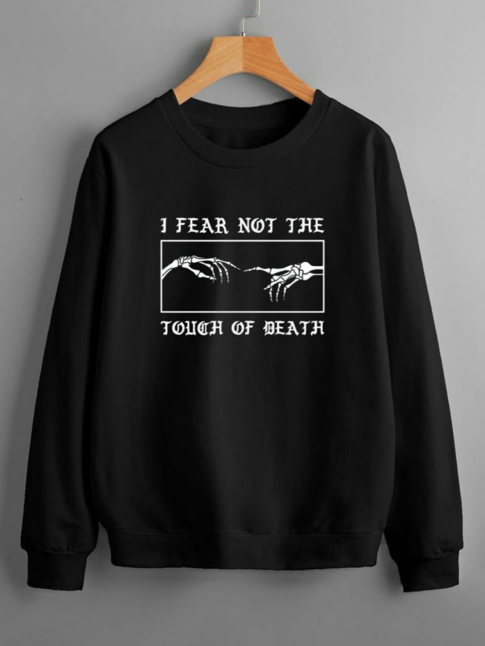 Regular fit chest print Sweatshirt made from soft 280 GSM cotton blend fleece. Stylish, comfortable &amp; perfect for everyday wear.