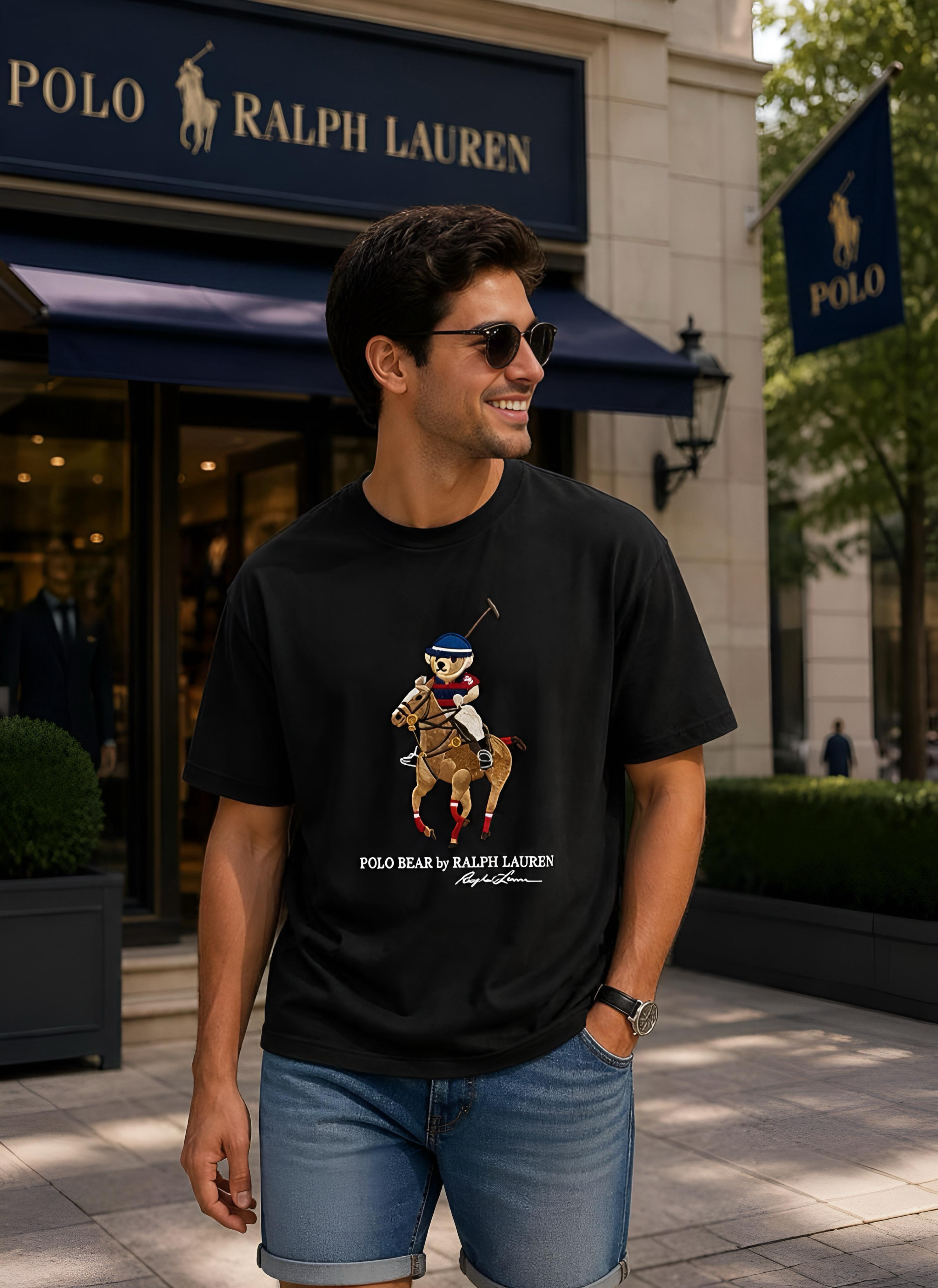 Premium RL POLO Round Neck T-Shirt made with 100% Pure Cotton Lycra and 240 GSM heavy interlock fabric. Fully stretchable, soft, breathable, and designed for superior comfort with a premium stylish look.