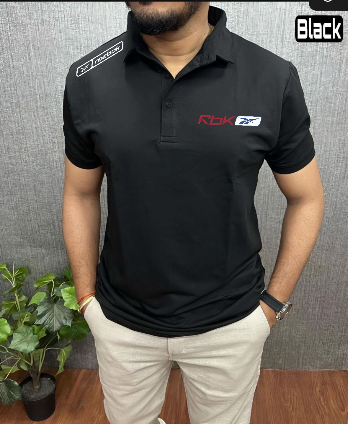 Upgrade your everyday style with this premium Reebok Cotton Lycra Matty Polo T-Shirt. Designed with stretchable fabric for superior comfort and a smart fit, perfect for casual and semi-formal wear.