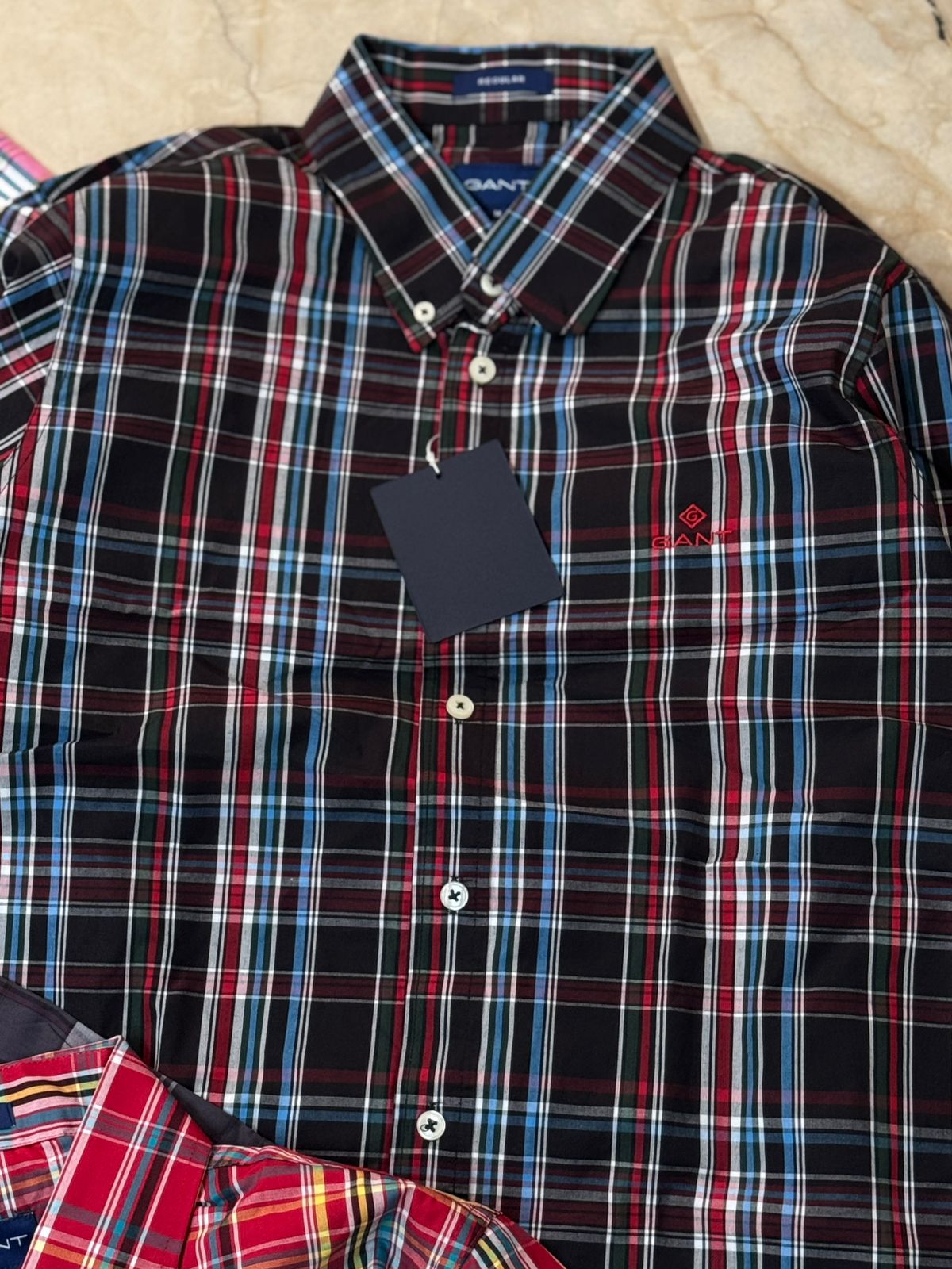 Upgrade your wardrobe with the Brook Brother Premium Cotton Check Shirt, crafted from 100% pure cotton for ultimate comfort and breathabilit