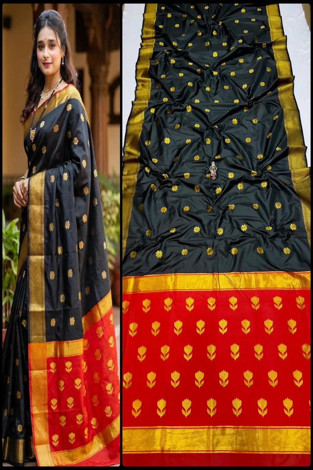 Semi Maheshwari Paithani Saree, Soft Silk Paithani Saree, Designer Paithani Saree, Festival Silk Saree, Wedding Paithani Saree