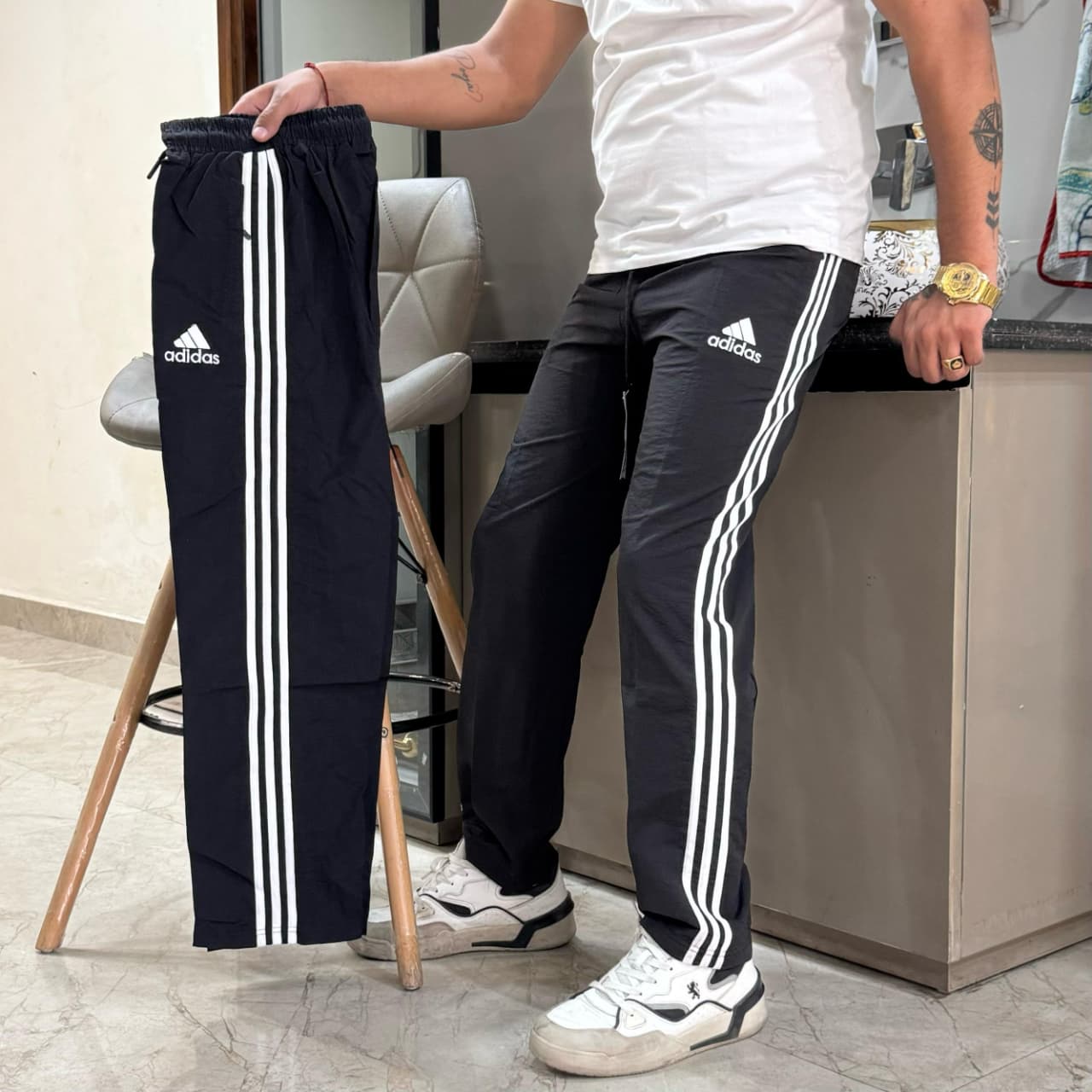 Stay stylish &amp; comfortable with Adidas NS Lycra Track Pants – stretch, zip &amp; go